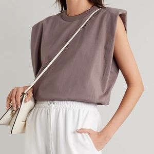 Frankie Shop shoulder pad muscle tank top